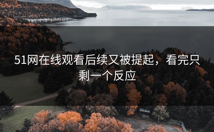 51网在线观看后续又被提起，看完只剩一个反应
